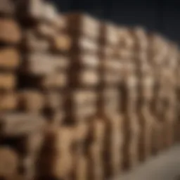 Different types of wood preservatives on display