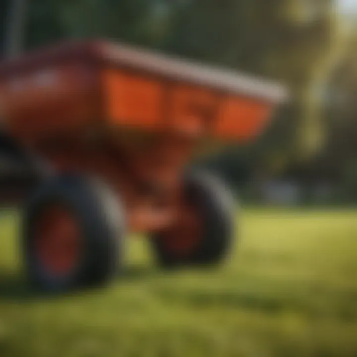Close-up of the spreader design and features